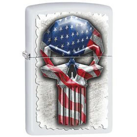 ZIPPO MILITARY SKULL MATTE