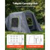 Large SUV Tent for 5 9 Person, 10.6 x 8 FT All-Season SUV Tailgate Tent with Ventilated Door & Mesh Windows