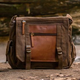 DELUXE CONCEALED-CARRY MESSENGER BAG (Option: Vintage Black)