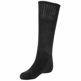COTTON CUSHION SOLE SOCK (Option: Black L (Sz.10-13))