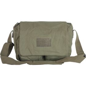 RETRO DEPARTURE SHOULDER BAG W/PLAIN FLAP (Option: Olive Drab)