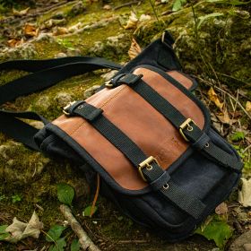 RETRO HIPSTER SIDE-BAG (Option: Black)