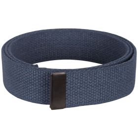 54" COTTON WEB BELT, 12 PACK BRASS BKL (Option: Navy)